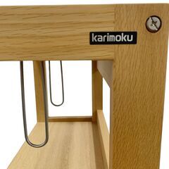 24C449_ジC Karimoku カリモク 書棚 Model QT2175ME オーク材 家具 ブックシェルフ インテリア 中古