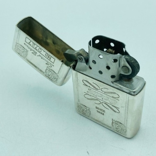 a0715602 ZIPPO ジッポ ライター SINCE 1932 Nn.0727 オイルライター ロゴ USA コレクション タバコ 中古品