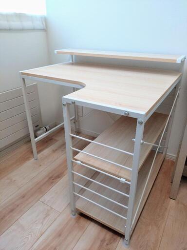 【美品】L字型デスク