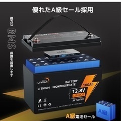 受け渡し予定あり　新品未使用　12V 100Ah リン酸鉄リチウムイオンバッテリー