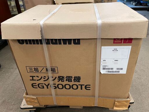 お盆前セール！　新ダイワ 発電機 三相200V、単相100V　EGY6000TE