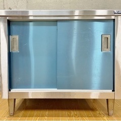 厨房用品　Maruzen マルゼン 調理台 引き戸 調理台引戸付 作業台 業務用 ステンレス バックガード付き