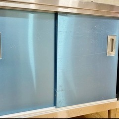 厨房用品　Maruzen マルゼン 調理台 引き戸 調理台引戸付 作業台 業務用 ステンレス バックガード付き