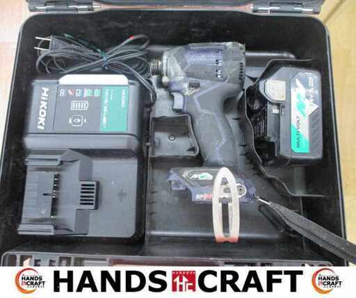 HIKOKI ハイコーキ WH36DC インパクトドライバ 中古品 36V マルチボルトバッテリー×1 充電器 【ハンズクラフト宜野湾店】