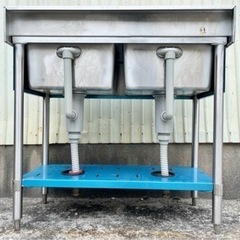 Maruzen マルゼン 2槽シンク 業務用 シンク 流し台 ステンレス 手洗い場 厨房用品 厨房機器 作業台 飲食店 店舗用
