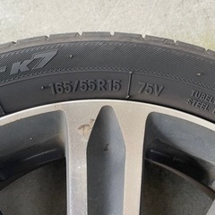 ダイハツ　タントカスタム純正ホイールタイヤ4本セット