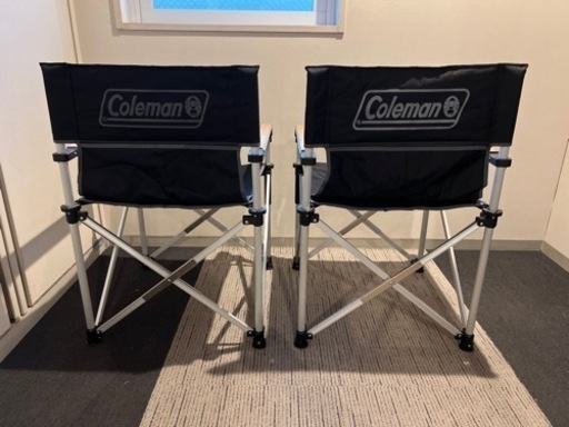 コールマン スリムキャプテンチェア ブラック　　2脚セット コールマン スリムキャプテンチェア 2脚セット コールマン スリム