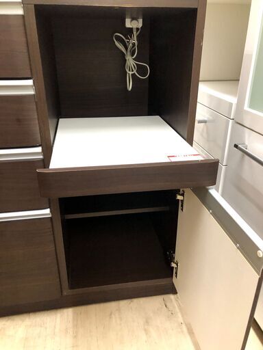 80cm ニトリ　食器棚　キッチンボード　レンジボード　ライトブラウン 80cm ニトリ 食器棚 キッチンボード レンジボード ライトブラウン