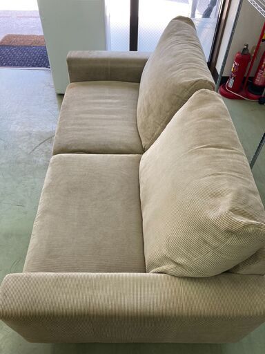 リサイクルショップ ピカソ 小松原】ニトリ 2.5人用 コーデュロイ