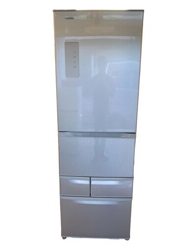 TOSHIBA/東芝 5ドア 冷凍冷蔵庫 410L 右開き GR-J43G(NP) 自動製氷故障 2016年製 引き取り限定 神奈川県横須賀市