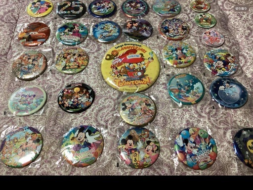 東京ディズニーランド　ちょっと古い　缶バッジ　34個　まとめ