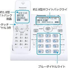 パナソニック RU・RU・RU デジタルコードレス電話機 親機のみ スマホ 