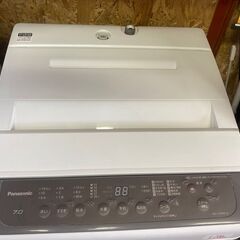 ☆中古￥13,800！Panasonic　7.0kg洗濯機　家電　NA-F70PB14型　2020年製　幅56㎝ｘ奥行57㎝ｘ高さ96㎝　【BG100】