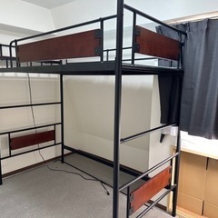 ロフトベッド 宮付き コンセント付き ロフトベット