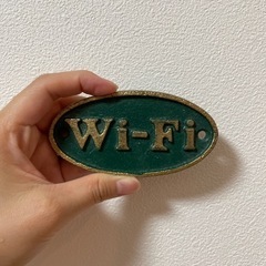 メタルプレート　Wi-Fi