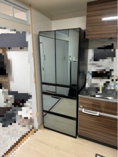家庭用ミラー型冷蔵庫　保証有り