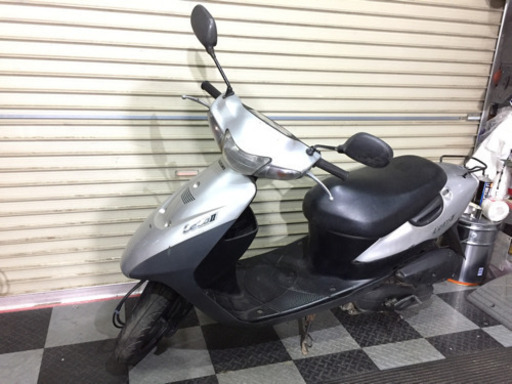 埼玉県深谷市 スズキ レッツ2 ⑩ CA1PA 原付 スクーター 50cc 通勤 通学 バイク 銀 [jog dio ディオ ジョグお探しの方などにも如何でしょうか