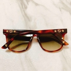 【美品】 GUCCI サングラス スター GGロゴ 人気モデル べっ甲柄