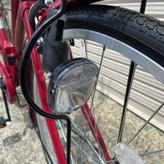 新品★未使用　ママチャリ 26インチ　シマノ製6段変速　ロゼ