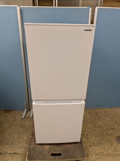 【高年式】 SHARP 2ドア冷凍冷蔵庫 152L 2023年製 SJ-D15J-W どっちもつけかえドア メガフリーザー LED照明