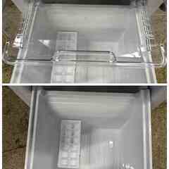 【高年式】 SHARP 2ドア冷凍冷蔵庫 152L 2023年製 SJ-D15J-W どっちもつけかえドア メガフリーザー LED照明