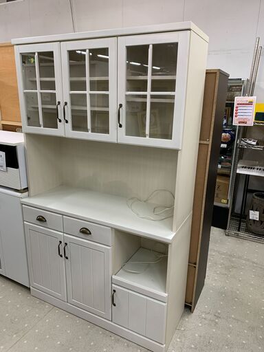 ★来店限定★　キッチンボード ニトリ ミランダ120 ホワイト