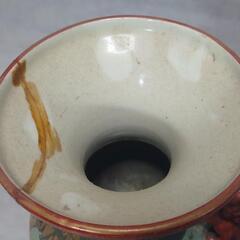 骨董品 【九谷焼】 花瓶 壺 ツボ ◐サイズ 約 高さ36 太い径18 ☆画像