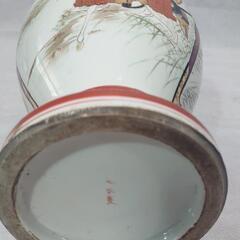 骨董品 【九谷焼】 花瓶 壺 ツボ ◐サイズ 約 高さ36 太い径18 ☆画像