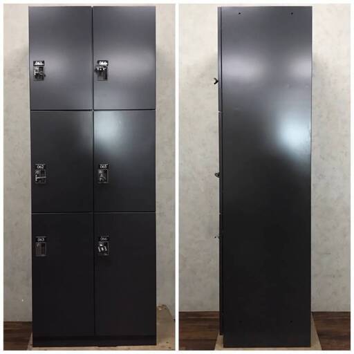 　WY12/91 サラインテリア 6人用 パーソナルロッカー 2列 3段 天板付き 鍵付き 中古品 オフィス ジム 事務 ★直接引き取り歓迎 ※在庫5