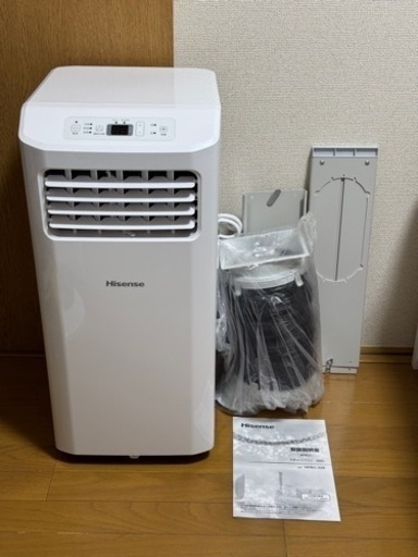 【極美品】ハイセンス スポットエアコン 2.0/2.2kW HPAC-22E 工事不要 置き型 2022年モデル ホワイト リモコン、取説、排気ダクト、窓パネル付き 極美品】ハイセンス スポットエアコン 2.0/2.2kW HPAC-22E 工事不要