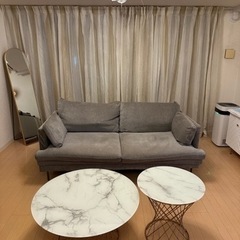 Francfranc フランフラン 3人掛けソファー グレー