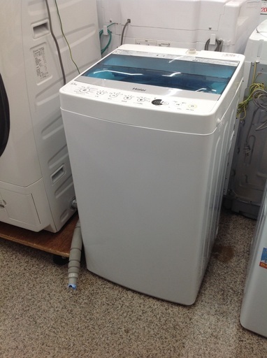 「ジモティー見た」で10％OFF！【5.5kg全自動洗濯機】5.5kg全自動洗濯機 Haier ﾊｲｱｰﾙ JW-C55A 5.5kg 2018年製:ホワイト✕ブルー
