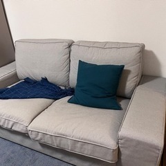 譲り先確定 IKEA シーヴィク 2人掛けソファ オットマン セット