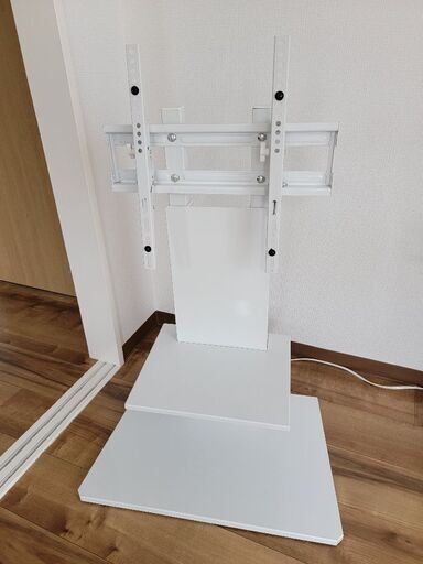 テレビスタンド ロータイプ 棚付き 32~60型対応 壁寄せ 高さ調整 角度調整 ケーブル背面収納 自立式 WHTVL-60