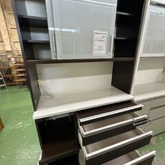 ドリーム川西店御来店限定】 松田家具 2枚扉オープンボード ダーク 