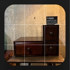 北海道民芸家具 階段引き出し 小物入れ