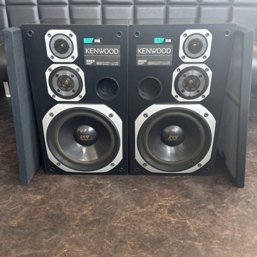 KENWOOD ケンウッド S-7VS スピーカー システム ペア 音響機器 ハイレゾ DJ機材 パワフルな音質 バブルの風格 高級国産スピーカー
