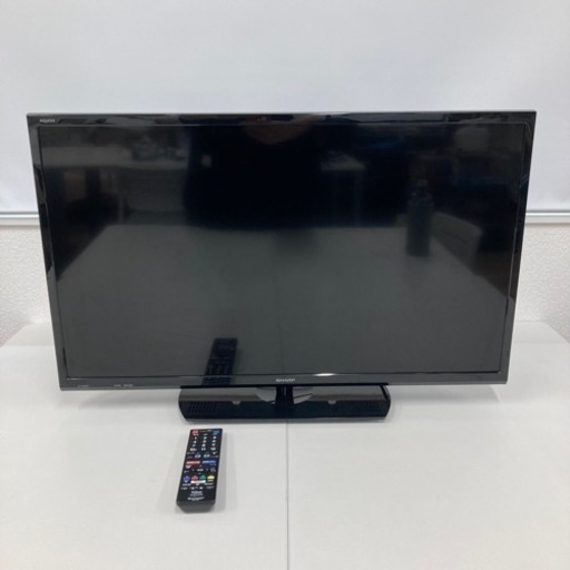 【美品】SHARP AQUOS 2T-C32AE1 液晶テレビ 2019年製 32インチ シャープ アクオス 地デジ BS CS B-CASカード付き　リモコン 説明書付き 消毒清掃済み 通電確認済み