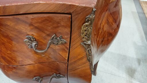 価格見直しました！大理石天板｜真鍮｜サイドチェスト｜サイドテーブル