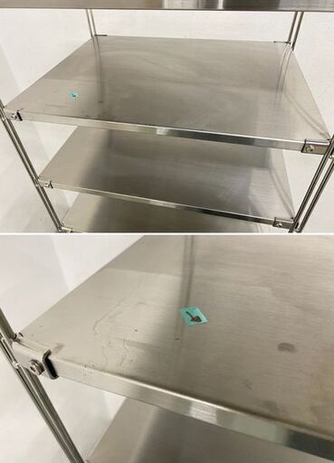 MUJI/無印良品 ステンレスユニットシェルフ 幅58 追加棚×10 クロスバー