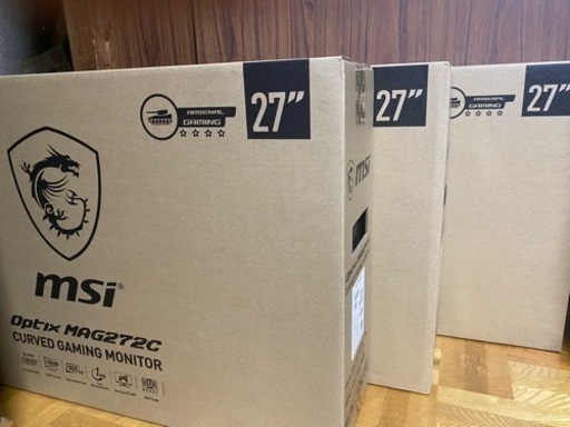 ゲーミングモニターmsi  mag 272c3枚セット