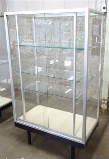 【￥11000-】縦型 ショーケース ガラスケース 店舗 飾棚 収納 オフィス
