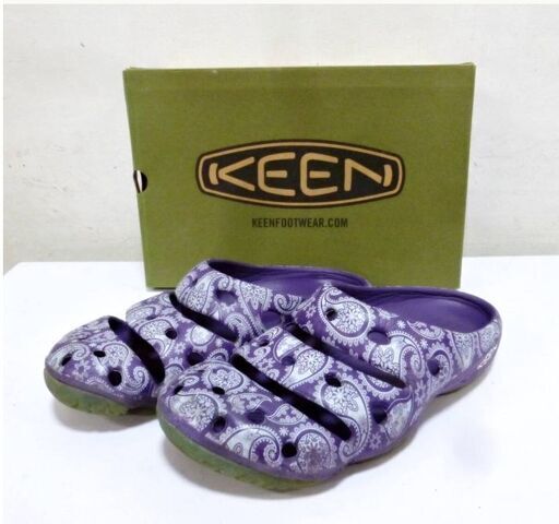 KEEN　ヨギアーツ メンズ 　サンダル　1022262 US11　29㎝　パープル　ペイズリー　江戸紫　アフタースポーツ 軽量　YOGUI ARTS キーン