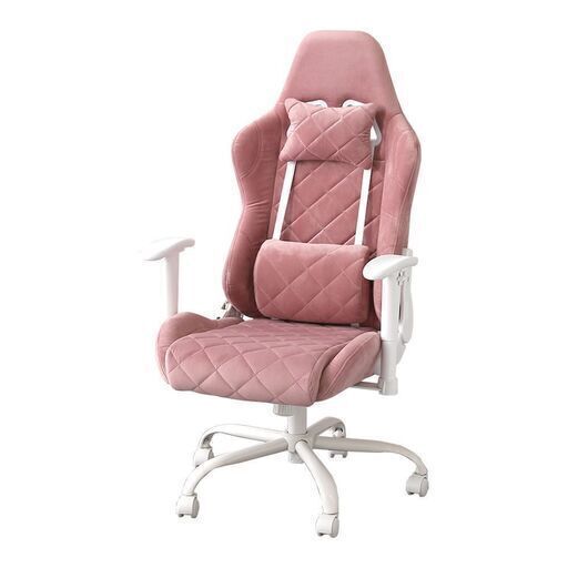 【訳アリ品】大人かわいいゲーミングチェア　ピンク