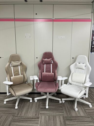 【残りピンクのみの為、お値下げ！】大人かわいいゲーミングチェア　ピンク