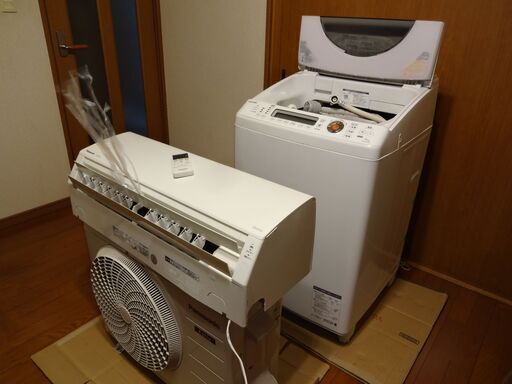 Panasonic Eolia 2019年式エアコン TOSNIBA zaboon 2013年式 洗濯機 9kg 訳ありセット