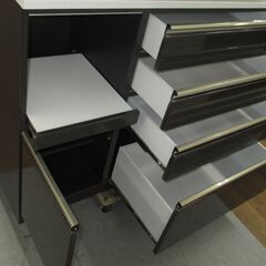 R536 国産近藤産業 キッチンボード、食器棚、幅119cm Used・キレイ