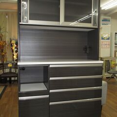 R536 国産近藤産業 キッチンボード、食器棚、幅119cm Used・キレイ