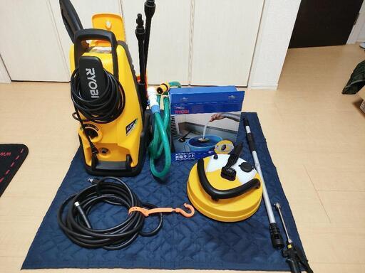 高圧洗浄機セット★　RYOBI　\nRYOBI AJP-1620A