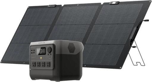 ⭐新品未使用⭐ポータブルバッテリー ソーラーパネルセット ポータブル電源RIVER2 Pro ソーラーパネル 160W 1枚 太陽光発電セット 768Wh